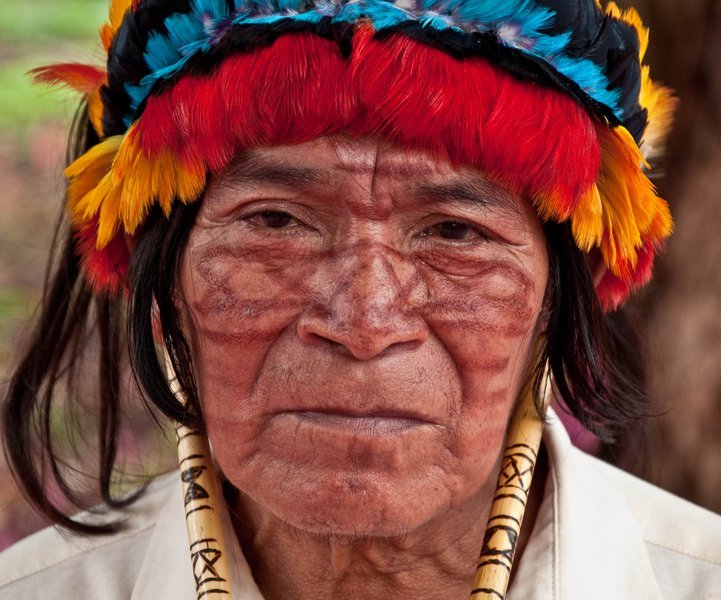 amazonian achuar person